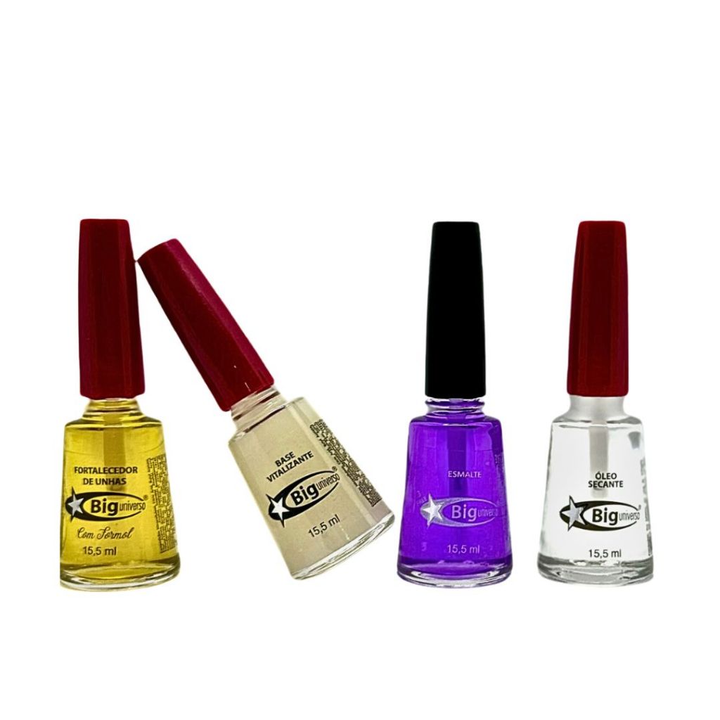 Esmaltes Kit Cuidados das Unhas - Fortalecedor Secante e Brilhante Para Manicure e Uso Proprio em Oferta na Shopee