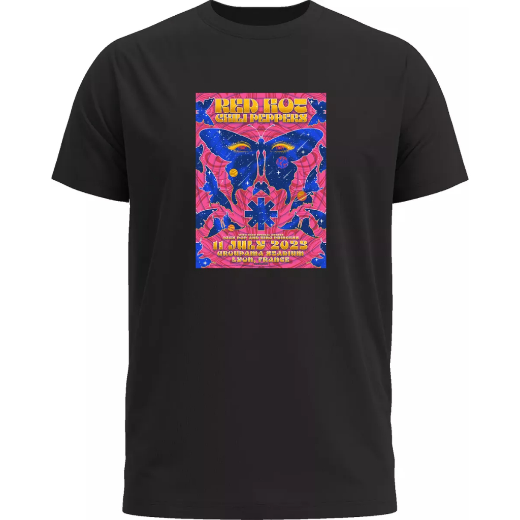 Camiseta Red Hot Chili Peppers Lyon July 11, 2023 Poster