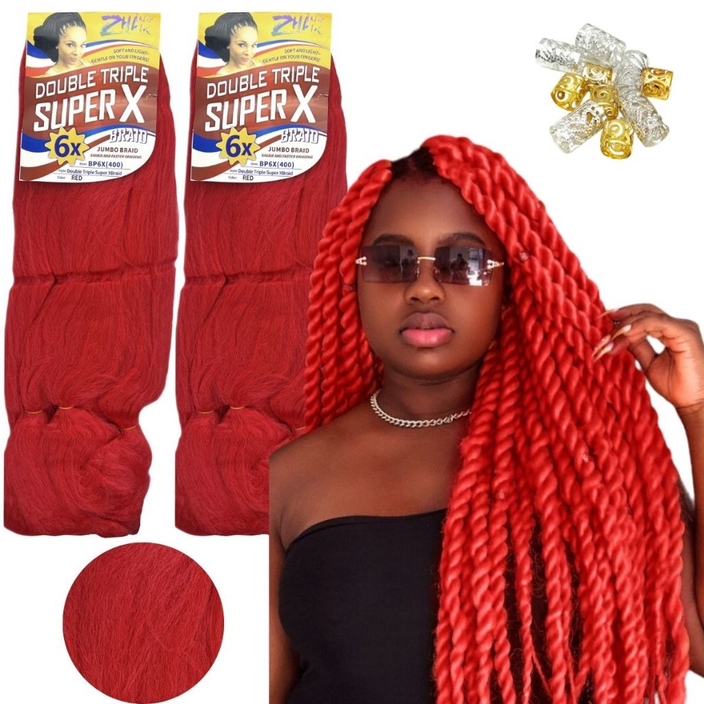 KIT 2 Pacotes De CABELO Jumbo Super x 400 Gramas Colorido Para Tranças Box Braid em Oferta na Shopee