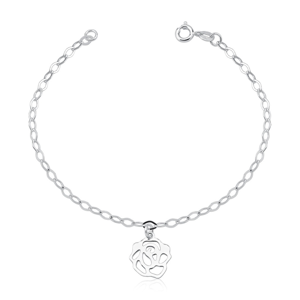 Pulseira Feminina de Prata 925 Margarida pendente em Oferta na Shopee