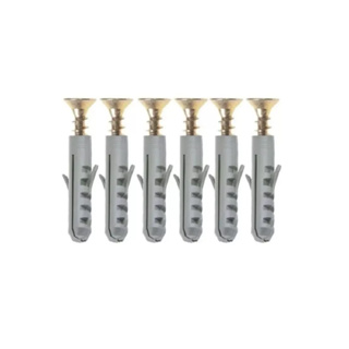 Kit Parafuso Chipboard ou Sextavado + Bucha 8mm - 100, 200 ou 300 Unidades em Oferta na Shopee