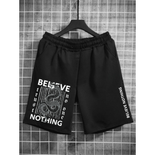Bermuda Masculina Cobra Básico Estampado Japones Short Moletom Flanelado