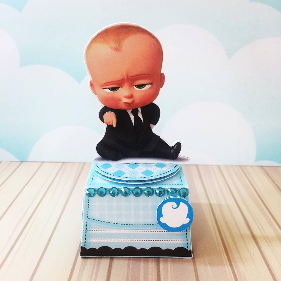 Kit Caixinha com tampa 3D personalizada - Poderoso Chefinho