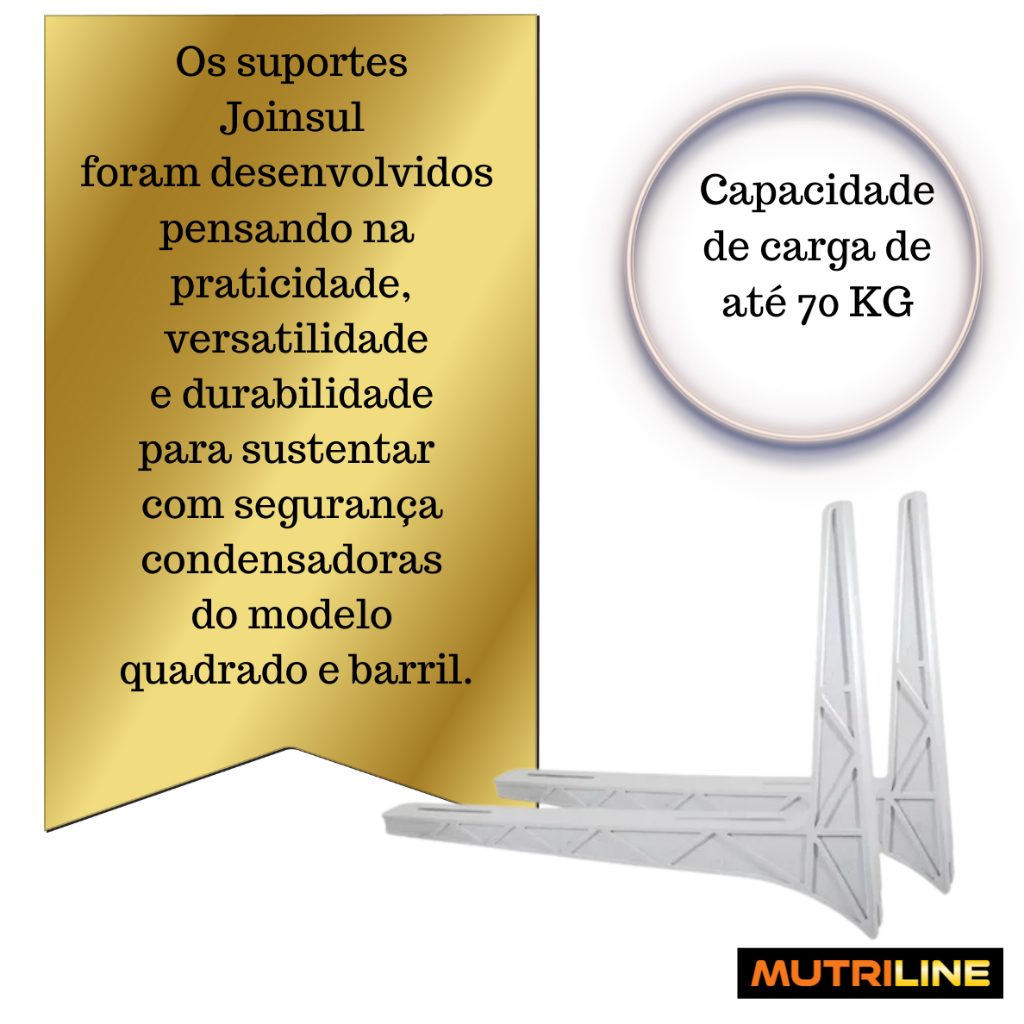 SUPORTE PARA AR CONDICIONADO SPLIT DE 18.000 A 30.000 BTU´S COM 500MM