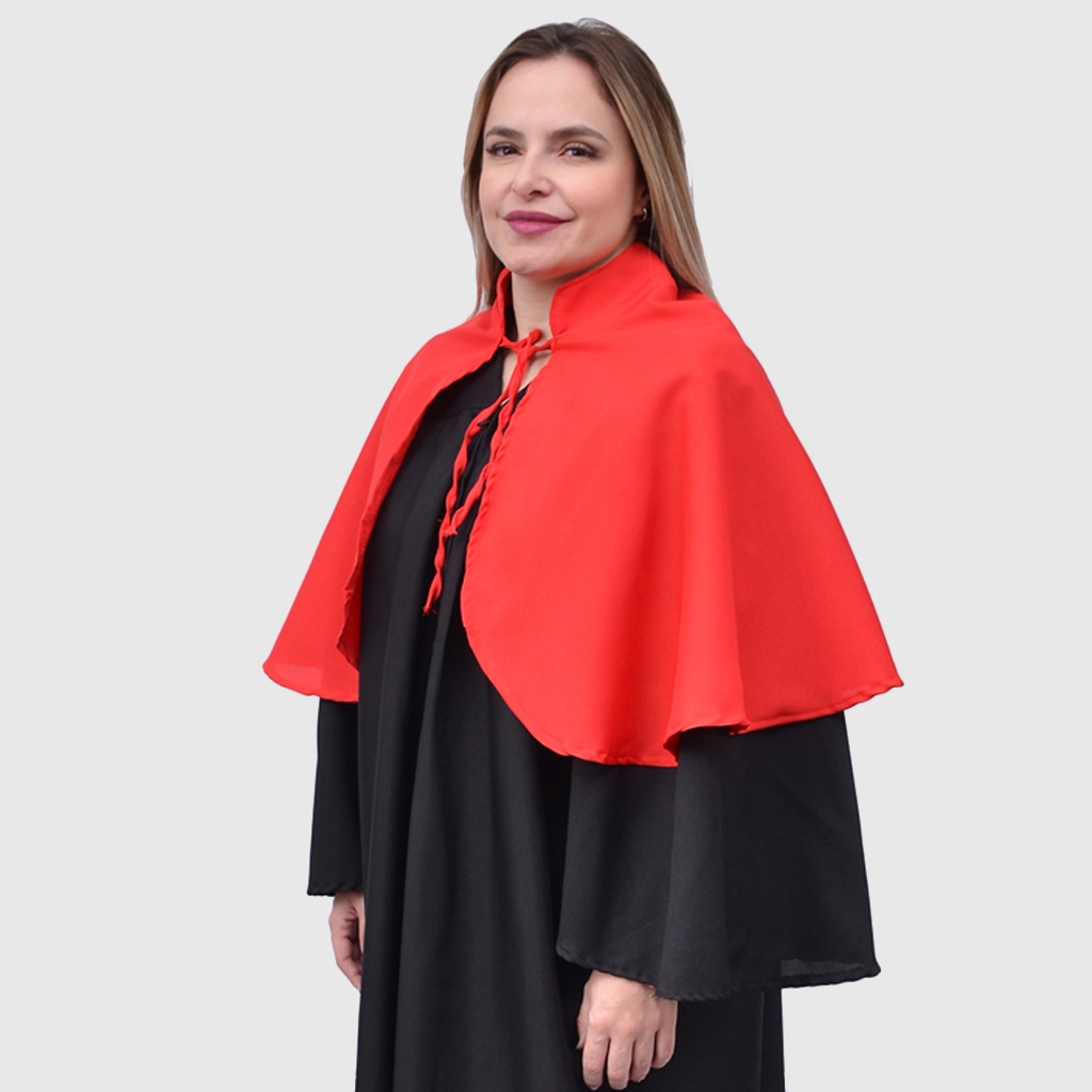 Capa Ombro Pelerine Para Beca Dupla Face Formatura Varias Cores — imagem 2 de 2