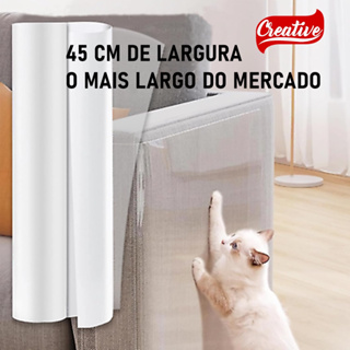 Sofá Protetor Gato Anti Arranhões Adesivo Proteção 45 Cm x 10 Metros Transparente Cristal em Oferta na Shopee