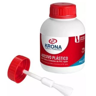 Cola para Cano Pvc Krona Adesivo Plástico para Tubos e Conexões  175g cola pincel