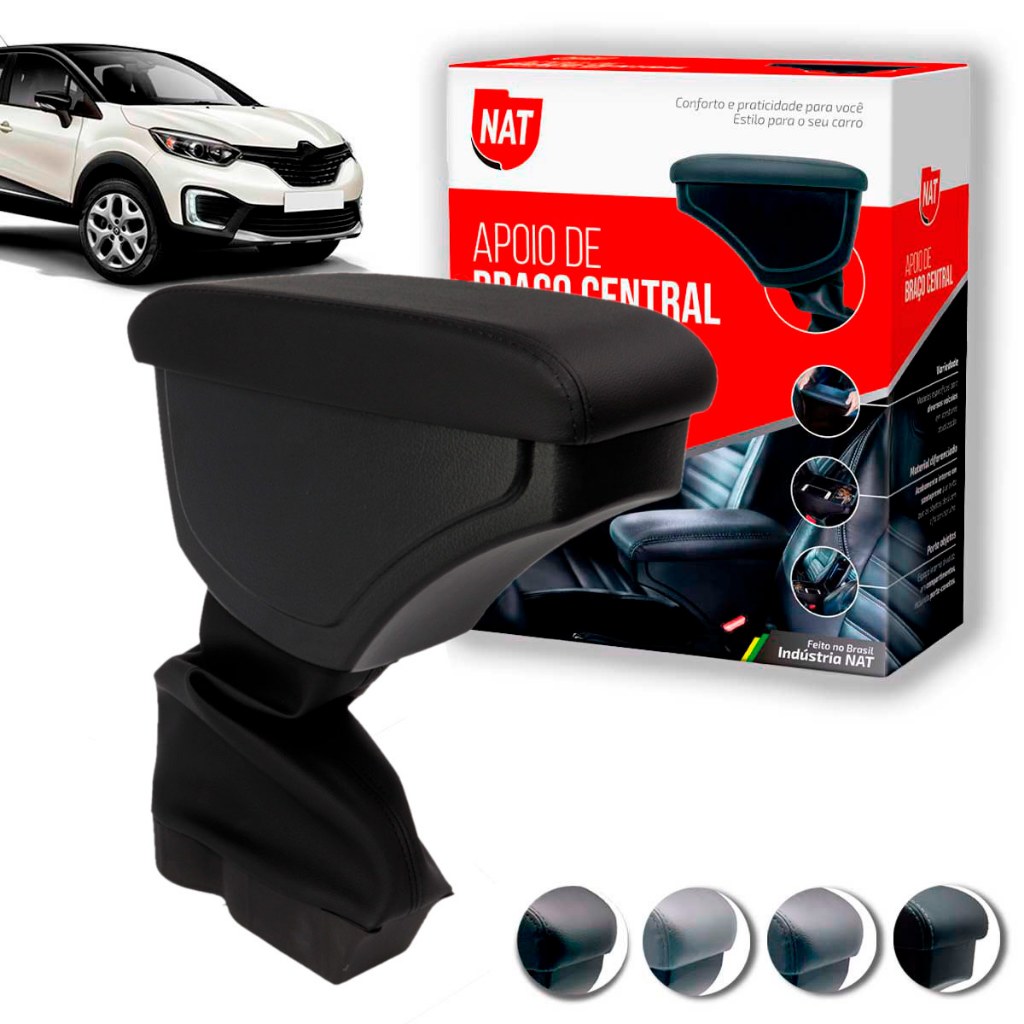 Apoio de Braço Captur Ano 2017 Até 2021 C/ Porta Objeto em Oferta na Shopee