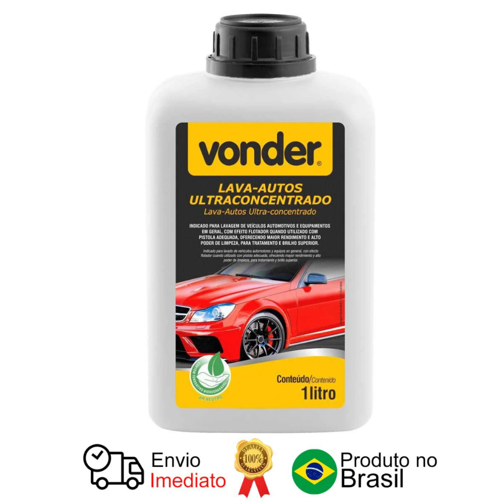 Lava-Autos Ultraconcentrado 1 Litro Vonder em Oferta na Shopee