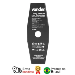 Lâmina De 2 Pontas Roçadeiras 255mm x 25.4mm Vonder