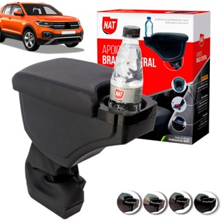 Apoio de Braço T-Cross Ano 2019 Até 2023 C/ Porta Copo em Oferta na Shopee