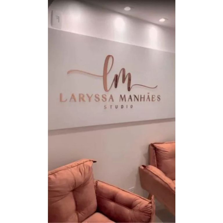 Logo Em Acrílico Espelhado Sua Logo 60cm