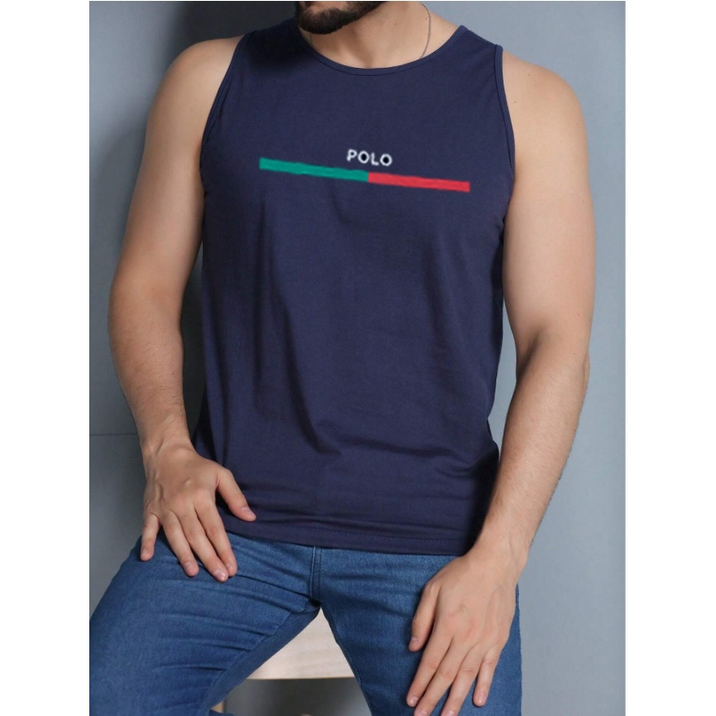 kit 2Regata Masculina Lisa Básica Camisa Algodão 30.1 — imagem 2 de 2