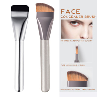 Kit de 2 Pincels De Base Corretivo, Contorno Facial, Máscara Facial, Mistura Plana Pincel De Maquiagem em Oferta na Shopee