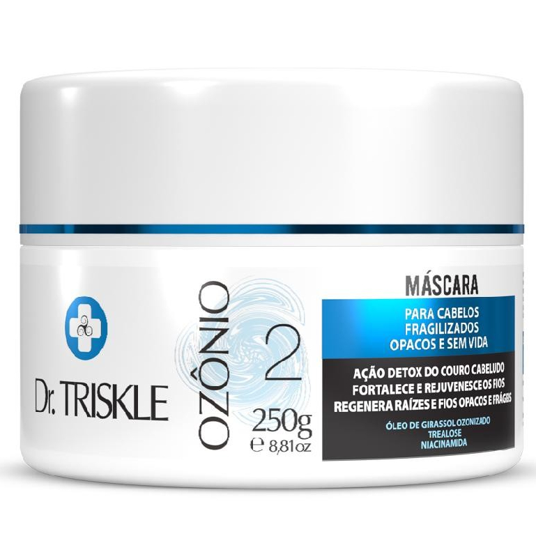 Dr. Triskle Máscara Tratamento Creme Ozônio Detox Reparação Fortalecimento Capilar 250g