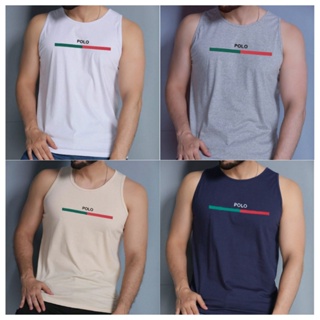 kit 5 Regata Masculina Camiseta Lisa Básica Algodão em Oferta na Shopee