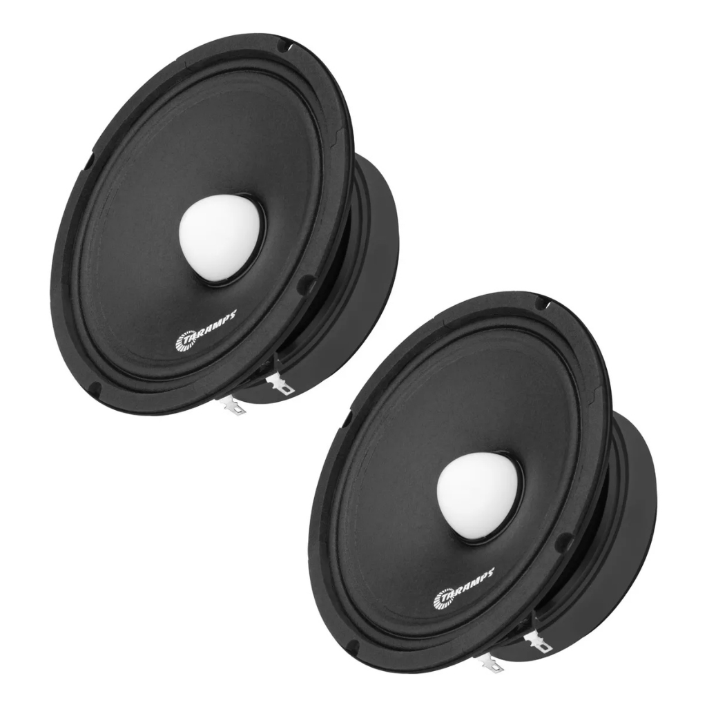 Kit 6 Pol Alto Falante Par Taramps Fr 400s 200w Rms 8 Ohms - Spare Parts and Accessories for Vehicles