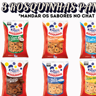 3 ROSQUINHAS MISTAS PANCO em Oferta na Shopee