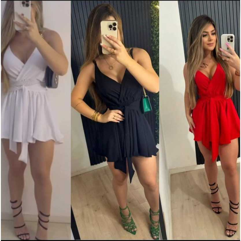 Macaquinho rodadinha feminina elasteck na cintura ,bojo, alça