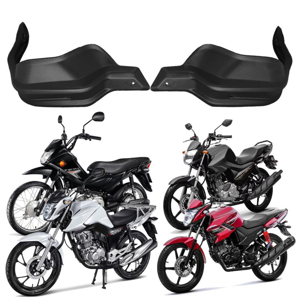 Protetor de mão compatível com Honda - CG(Todas) 2009  POP100/110 2007  Yamaha - Factor 125/150 2016 FAZER150 2014-2015