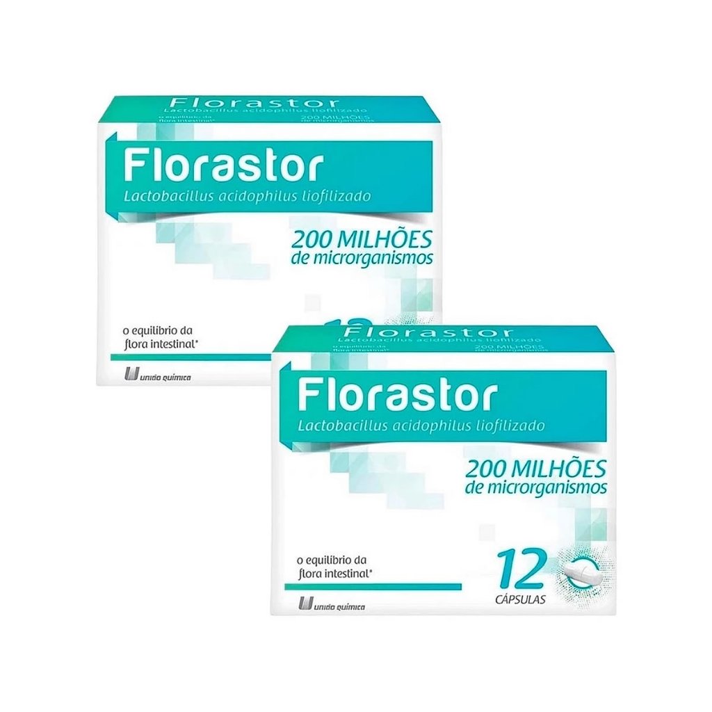 Kit 2 Florastor Probiótico 12 Cápsulas em Oferta na Shopee