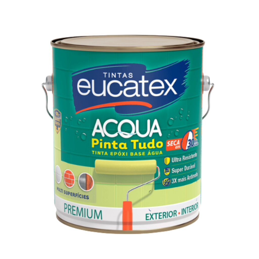 Tinta Epóxi Semibrilho Acqua Base Água Eucatex - 3,2L