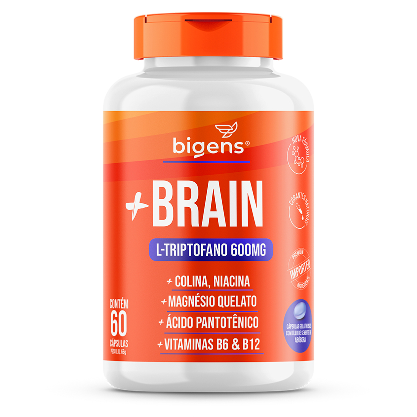 BIOGENS + BRAIN L-TRIPTOFANO 600MG/60 CAPS