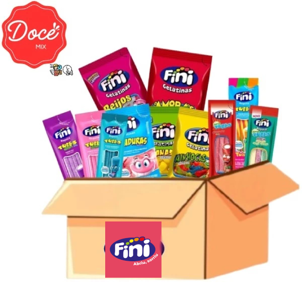 Kit Com 24 Pacotes Bala Fini Sabores Variados