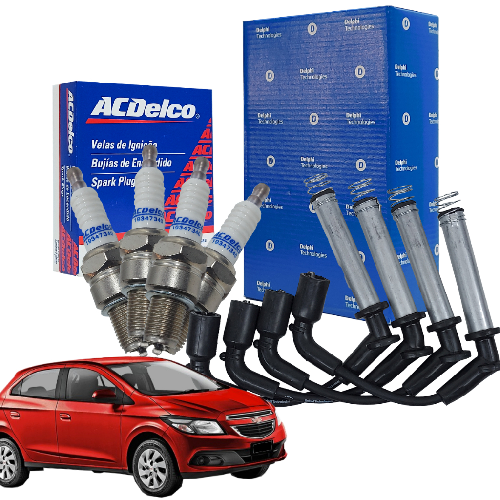 Jogo De Vela E Cabos Onix 1.0 2015 2016 2017 2018 2019 em Oferta na Shopee