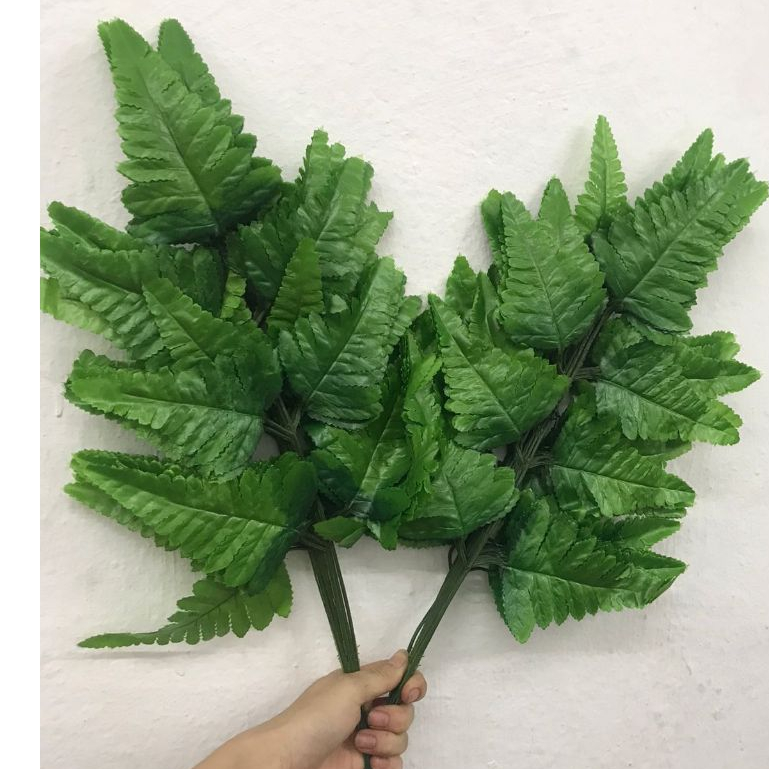 Kit 10 Folhas De Samambaia / Folhagem Artificial P/ Decoração Casamento, Arranjos, Decorar Festas pendura e planta