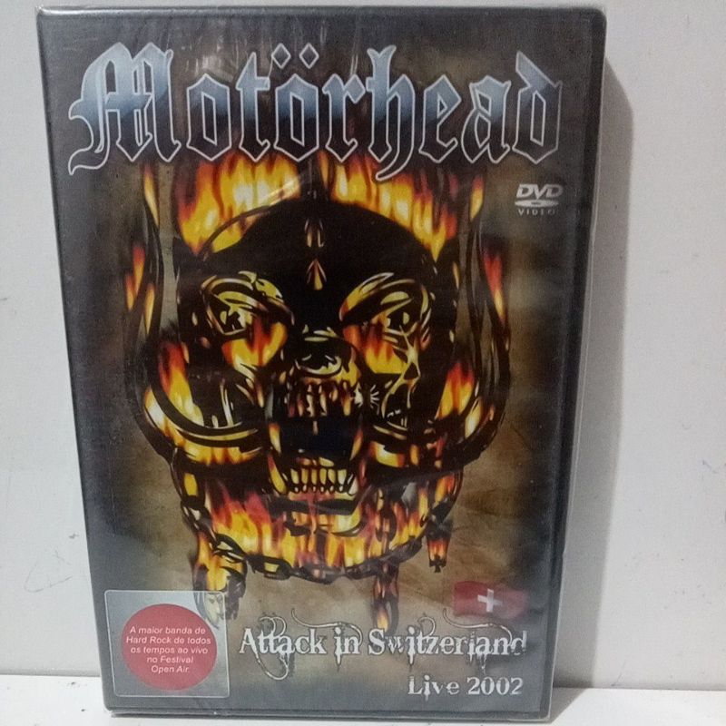 Dvd Motorhead Attack In Switzerland Live 2002 Lacrado de Fabrica Original