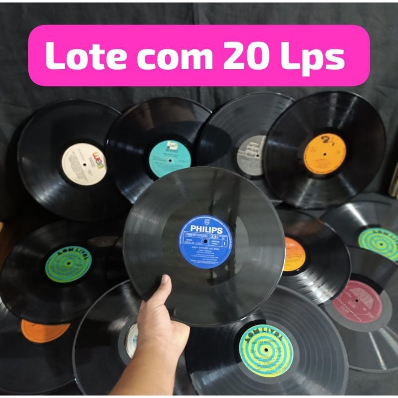Lote com 5 , 10 , 15 ou 20 Lps Discos de Vinil Grande para artesanato decoração festas convites e artes em Oferta na Shopee