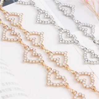 Cinto Feminino Corrente Festa coração brilhante em metal em Oferta na Shopee