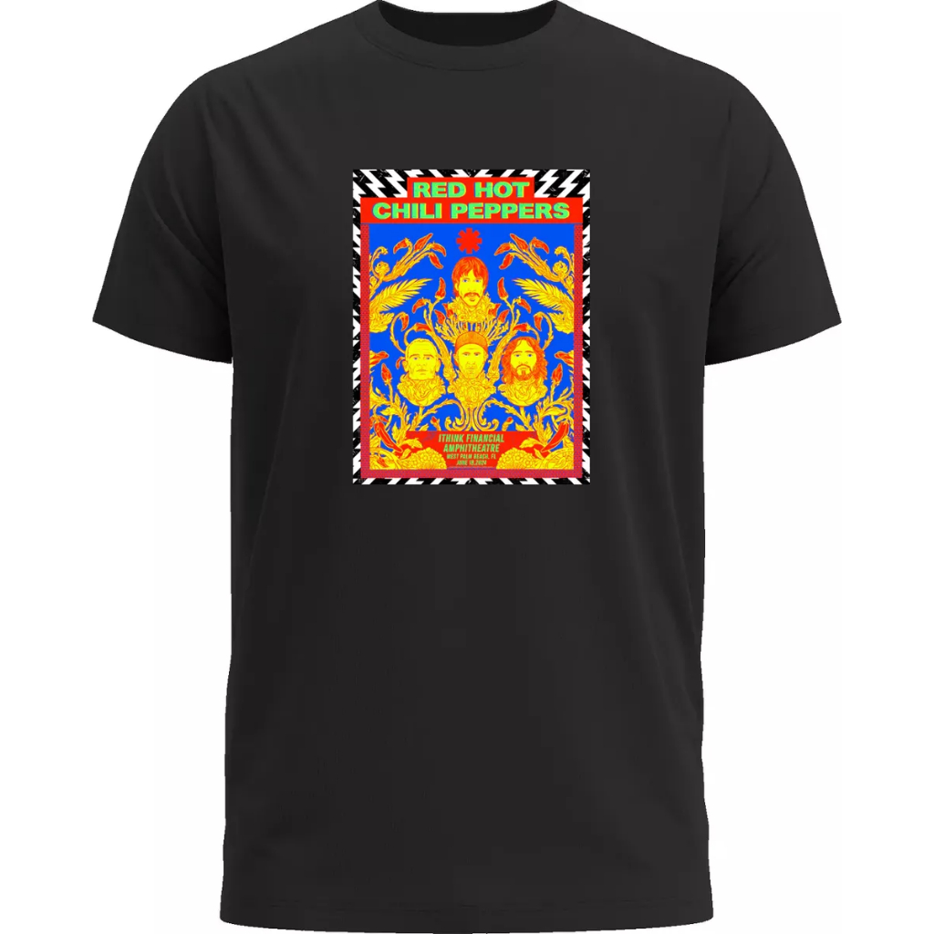 Camiseta Red Hot Chili Peppers West Palm Beach Poster 2