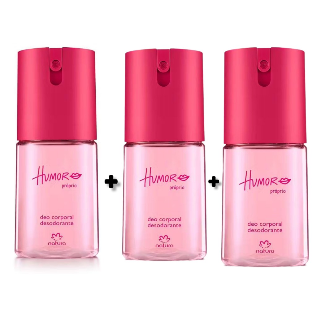 Kit trio deo corporal humor próprio 100ml cada