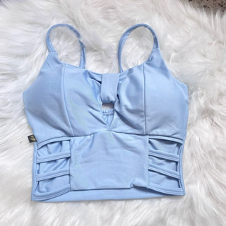 Cropped feminino alcinha decotado croped em Oferta na Shopee