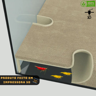 Esconderijo De Camarão e Peixes Para Aquários Canto Protetor Criação De Plástico Decoração Caverna