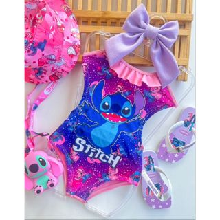 Maiô Infantil Estampado Personagem Stitch