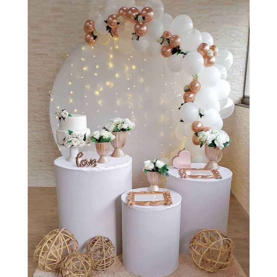 Kit Capa Painel Redondo 1,50 + Trio de Capas para cilindros Festas Aniversario Tema - ENVIO IMEDIATO