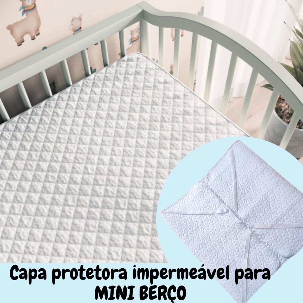 PROTETOR PARA COLCHÃO MINI BERCO IMPERMEÁVEL