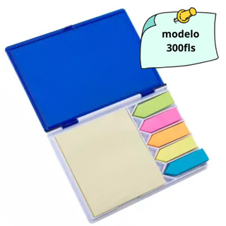 Bloco Adesivo Colorido No Estojo Acrílico em Oferta na Shopee