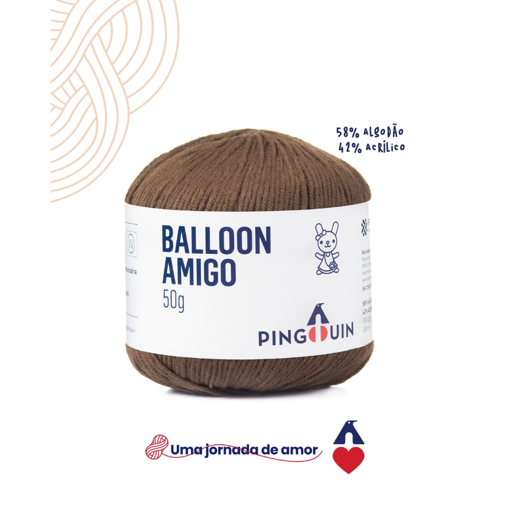 Balloon Amigo 50g - Pingouin- Escolha sua cor! - Fio/Lã / linha Perfeita para Amigurumis