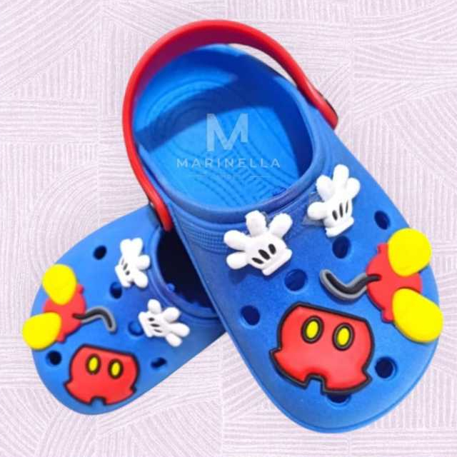 BABUCHE SANDALIA INFANTIL MICKEY UNISSEX CONFORTAVEL MACIO LEVE em Oferta na Shopee