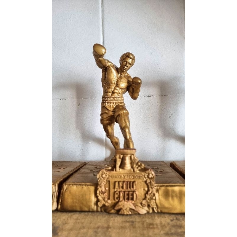 Estátua / Troféu Apollo Creed, Resina, Boxe.
