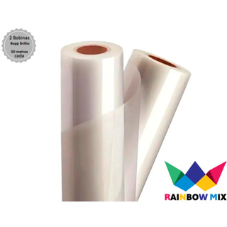 2 Bobinas Bopp - Brilho - Bobina de 22 cm X 50 Metros cada - TOP! em Oferta na Shopee