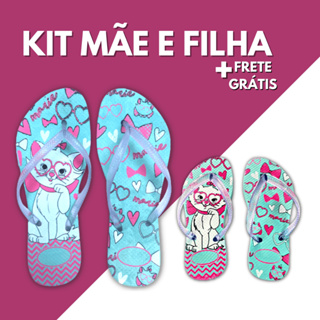 Kit Mãe E Filha Chinelo Sandalia Feminino Adulto Infantil Slim Calçado Menina Chinela Feminina Confortável Macio Leve em Oferta na Shopee
