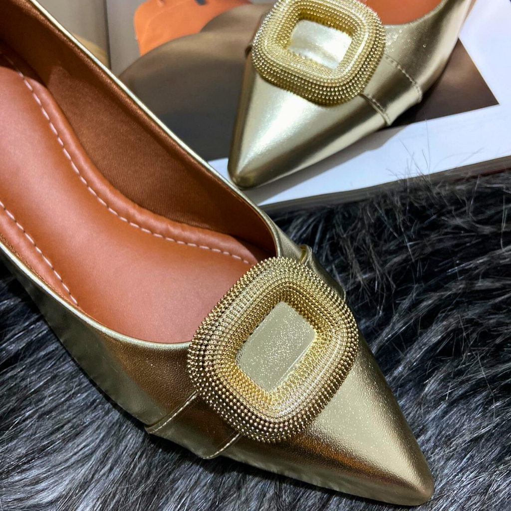 Sapatilha Bico Feminina Fino Casual Confortável Sapato feminino bico fino