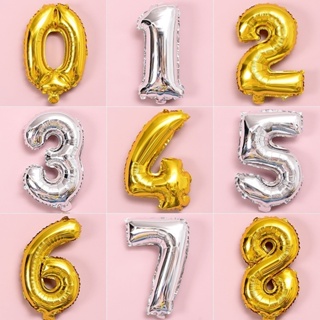 Balão Número 80cm Dourado Prata Metalizado Aniversário Festas Decorações em Oferta na Shopee