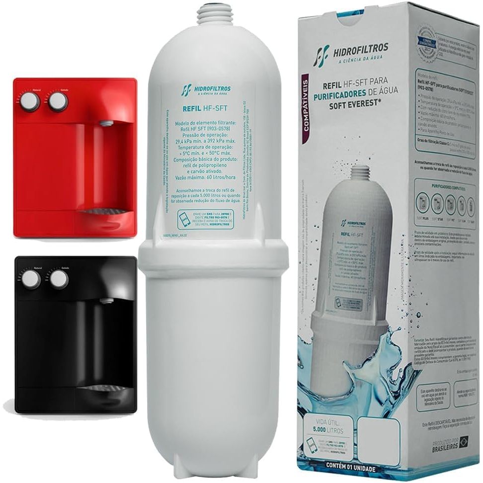 Refil Filtros Vela Refil Compatível Com Purificador De Agua By Everest