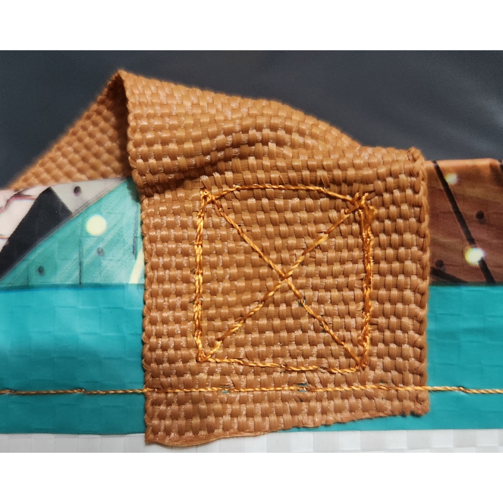 Sacola Retornável De Ráfia Ecobag MÉDIA Artistas do Brasil - CáPraLá par — imagem 2 de 2